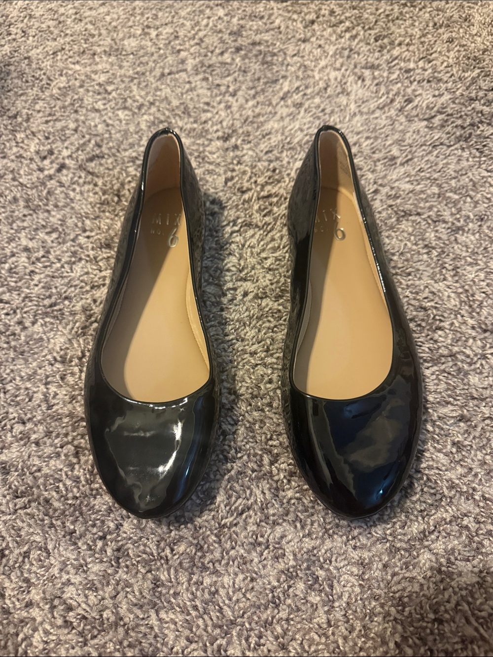 Mix No. 6 Black Patent Ballet Flats